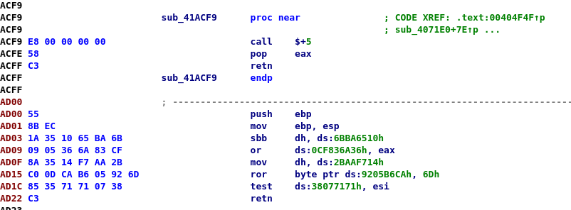 An encrypted string